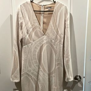 White Fashion Nova Dress with Slit